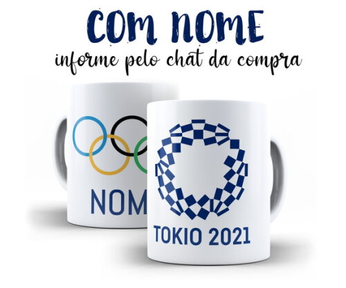 Caneca Olimpíadas Tokio 2021 com Nome