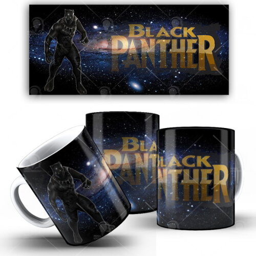 Caneca Pantera Negra Vingadores Avengers End Game + Caixinha