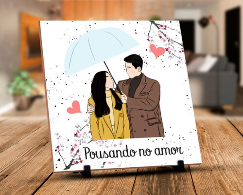 Caneca Personalizada + Kit Dorama Pousando no Amor