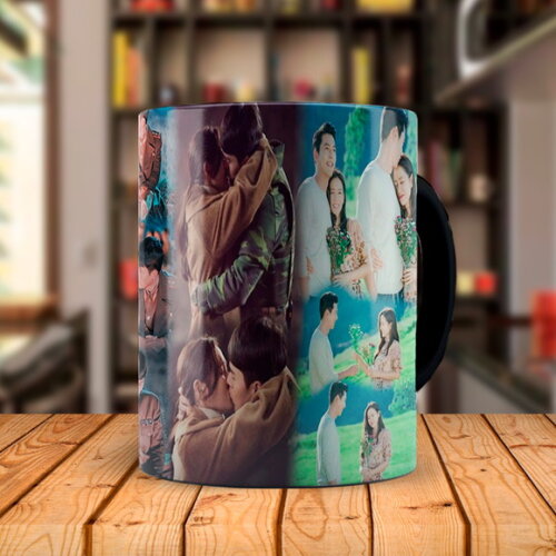 Caneca Personalizada + Kit Dorama Pousando no Amor