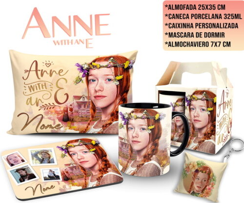 Caneca Personalizada + Kit Série Anne With An e com Nome