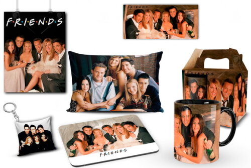 Caneca Personalizada + Kit Série Friends - Mod 002