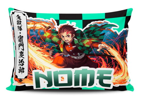 Caneca Personalizada + Kit Tanjiro Demon Slayer com Nome