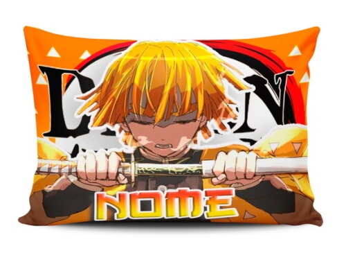 Caneca Personalizada + Kit Zenitsu Demon Slayer com Nome