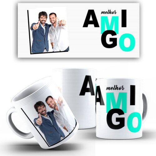 Caneca Personalizada Amigo Secreto Melhor Amigo com Foto