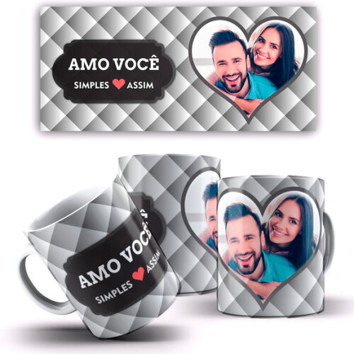 Caneca Personalizada Amo Você Simples Assim + Caixinha