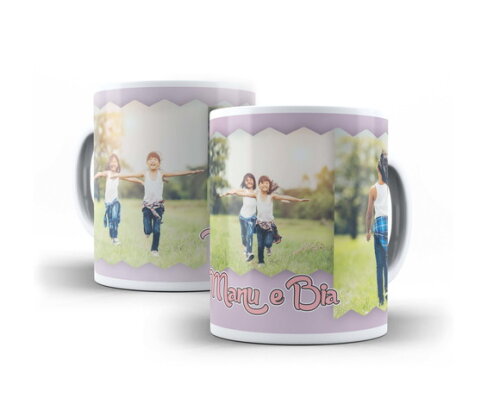 Caneca Personalizada Amizade Mosaico Instagram 3 Fotos