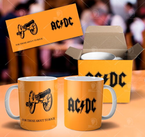 Caneca Personalizada Banda ACDC Rock ac/dc- Mod 001