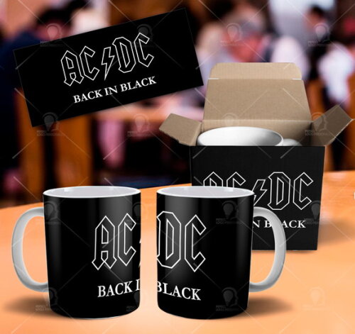 Caneca Personalizada Banda ACDC Rock ac/dc- Mod 002