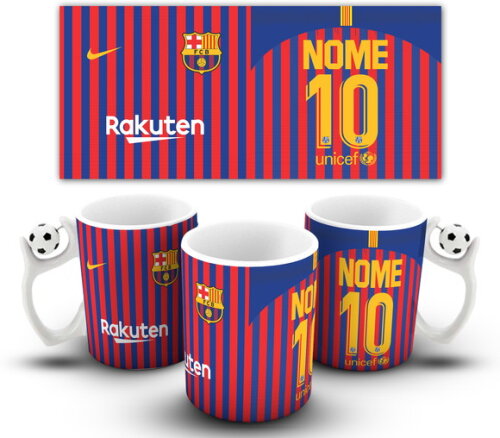 Caneca Personalizada Barcelona Camisa 2019 Com Seu Nome!!!