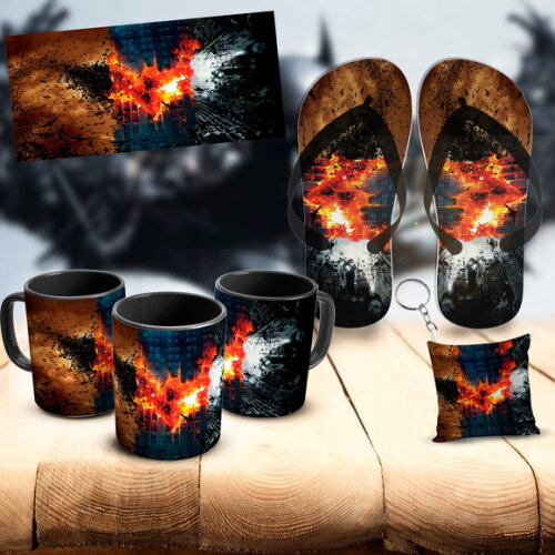 Caneca Personalizada Batman+Chinelo+Almochaveiro+Brinde #1