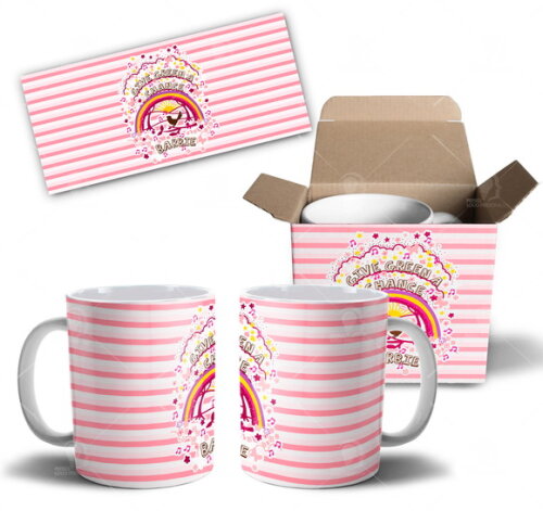 Caneca Personalizada Boneca Barbie + Caixinha - Mod 003