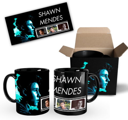 Caneca Personalizada Cantor Shawn Mendes + Caixinha - Mod004