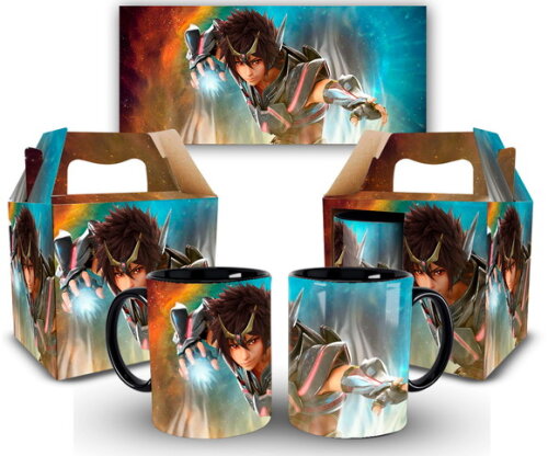 Caneca Personalizada Cavaleiros do Zodíaco Saint Seiya 1 uni