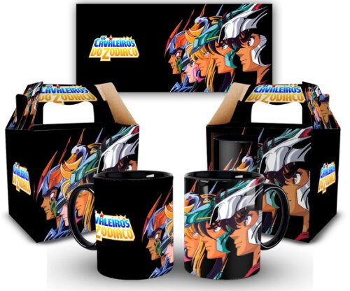 Caneca Personalizada Cavaleiros do Zodíaco Saint Seiya 1 uni