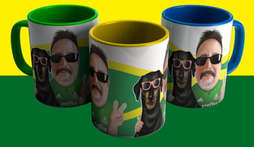 Caneca Personalizada com Caricatura Profissional+Kit!!#3