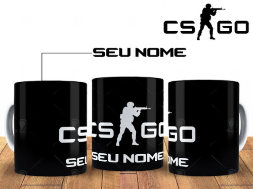 Caneca Personalizada Counter Strike Personalize com seu Nome