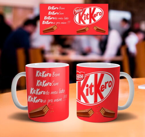 Caneca personalizada dia da Páscoa Kit Kero Nestle