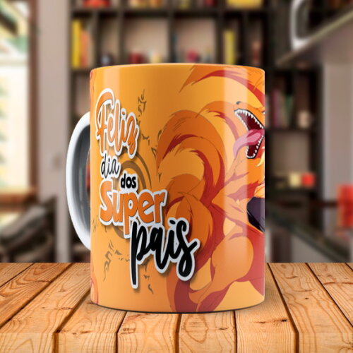 Caneca Personalizada Dia dos Pais Naruto Geek com Nome