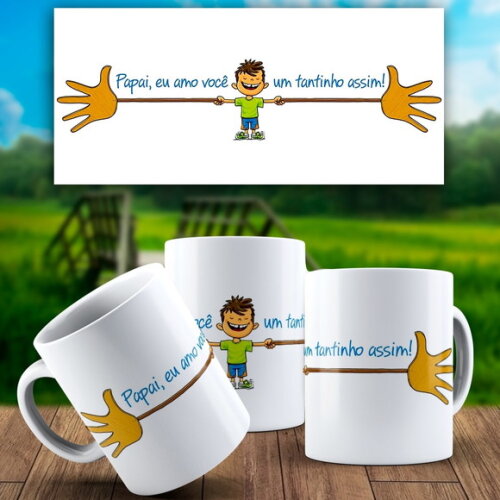Caneca Personalizada DIa dos Pais Presente + Caixinha #11