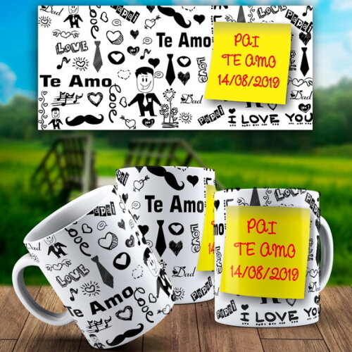 Caneca Personalizada DIa dos Pais Presente + Caixinha #18