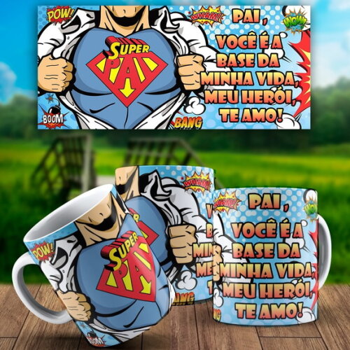 Caneca Personalizada DIa dos Pais Presente + Caixinha #15