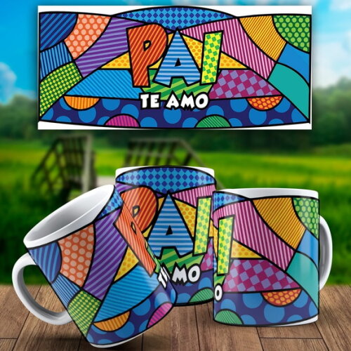Caneca Personalizada DIa dos Pais Presente + Caixinha #3