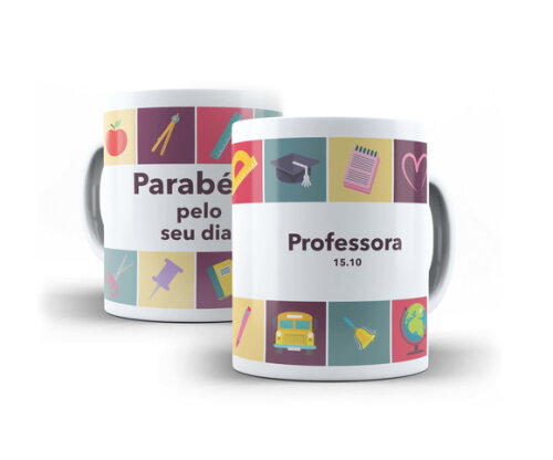 Caneca Personalizada Dia Dos Professores 10 unidades