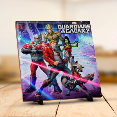 Caneca Personalizada E Azulejo Marvel Guardiões da Galaxia!!