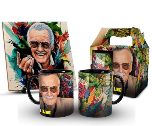 Caneca Personalizada E Azulejo Marvel Stan Lee !!! 1 unidade