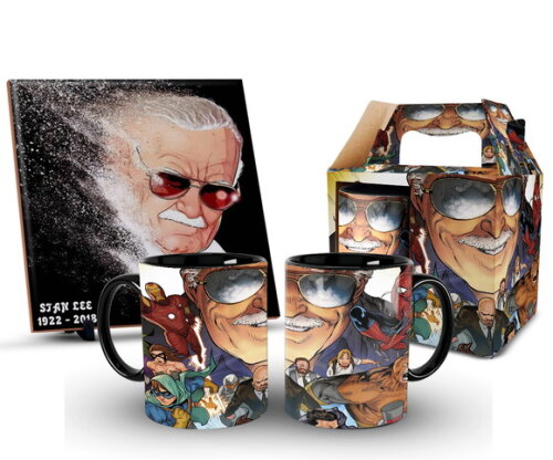 Caneca Personalizada E Azulejo Marvel Stan Lee !!! 1 unidade