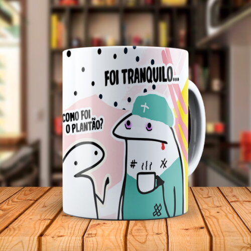 Caneca Personalizada Flork Profissão Enfermagem com Nome