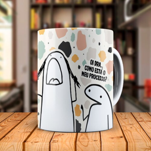 Caneca Personalizada Flork Profissão Direito Gráfico Nome