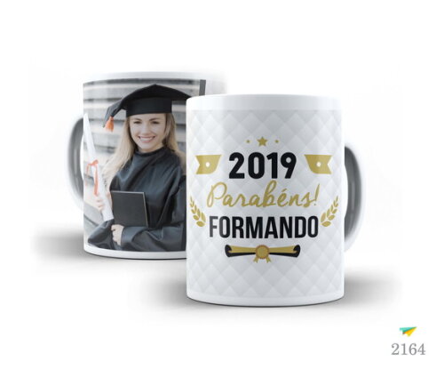Caneca Personalizada Formatura Faculdade 2019 com foto #04