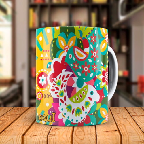 Caneca Personalizada Frida Kahlo Arte com Nome