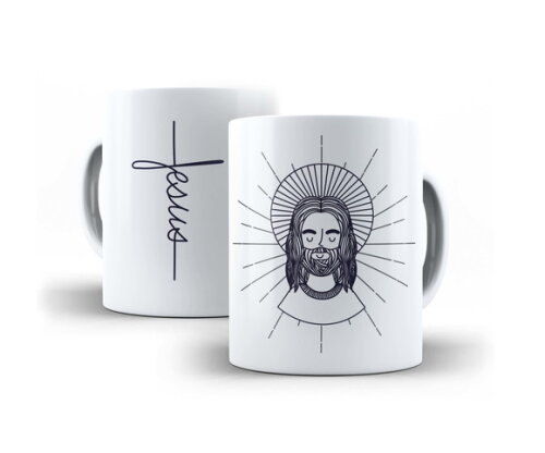 Caneca Personalizada Gospel Jesus Cristo Fé #06