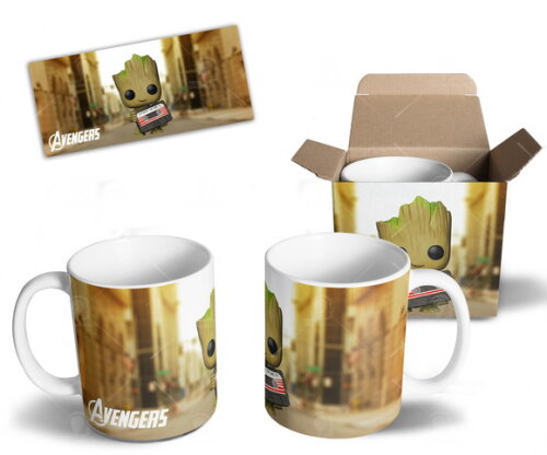 Caneca Personalizada Groot Baby Guardiões da Galáxia Funko