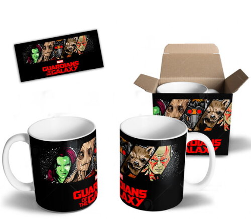 Caneca personalizada Guardiões da Galáxia + Caixa
