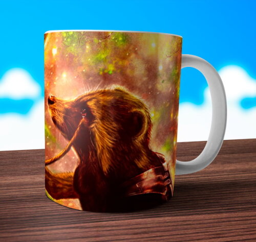 Caneca Personalizada Groot VIngadores + Caixinha