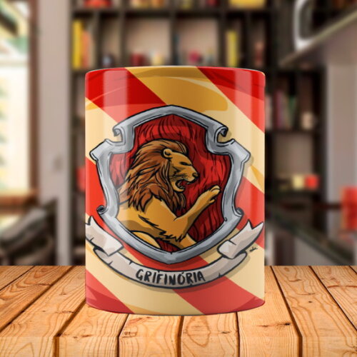 Caneca Personalizada Harry Potter Grifinória com Nome