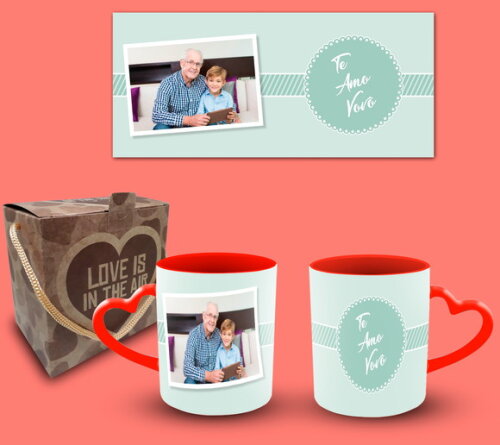 Caneca Personalizada Melhor Te Amo Vovô + Caixinha Kraft #2
