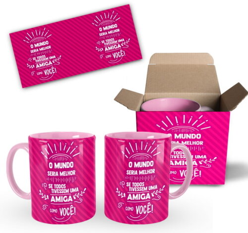 Caneca Personalizada Melhores amigas Best Friends - Mod 004