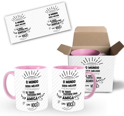 Caneca Personalizada Melhores amigas Best Friends - Mod 003