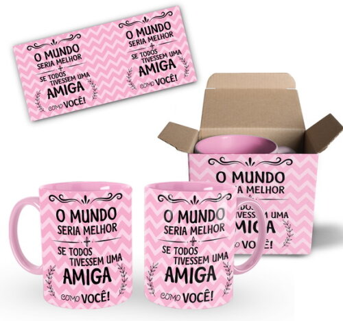 Caneca Personalizada Melhores amigas O mundo seria Melhor