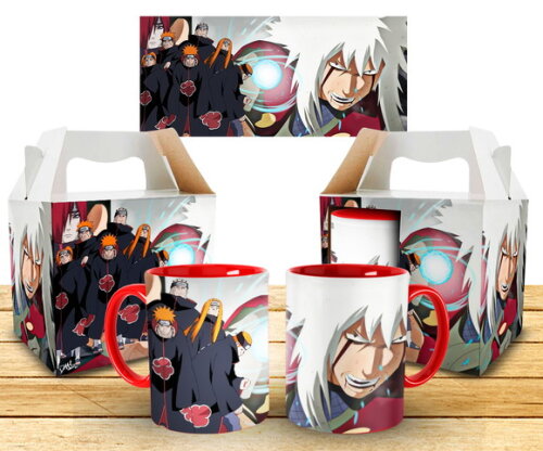 Caneca Personalizada Naruto Jiraya Vs Pain + Caixinha #1
