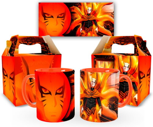Caneca Personalizada Naruto modo Barion + Caixa