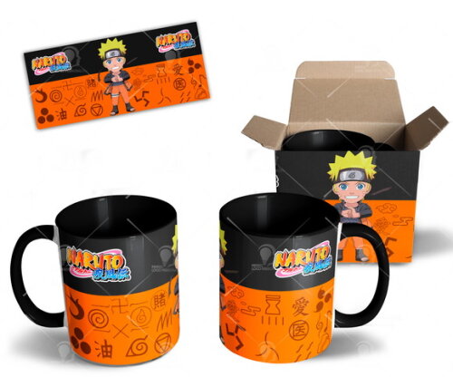 Caneca Personalizada Naruto Shippuden + Caixinha