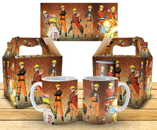 Caneca Personalizada Naruto Shippuden + Caixinha #1