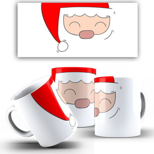 Caneca Personalizada Natal Papai Noel + Caixinha Noel mod 05