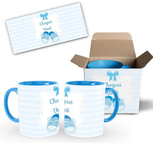 Caneca Personalizada Nascimento Bebê Presente do Vovô